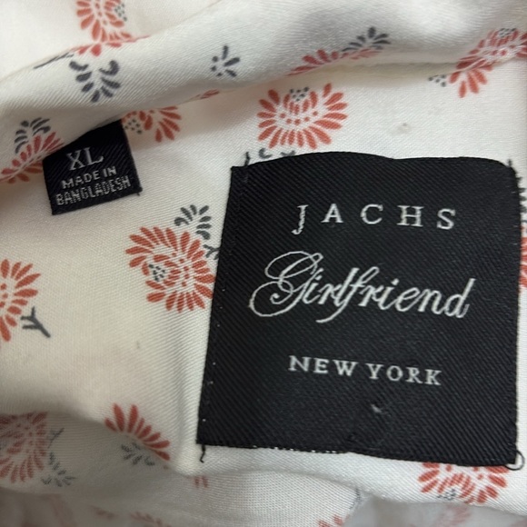 JACH’s Girlfriend Whimsical Floral Print Tencel Button Front Blouse - Picture 5 of 6